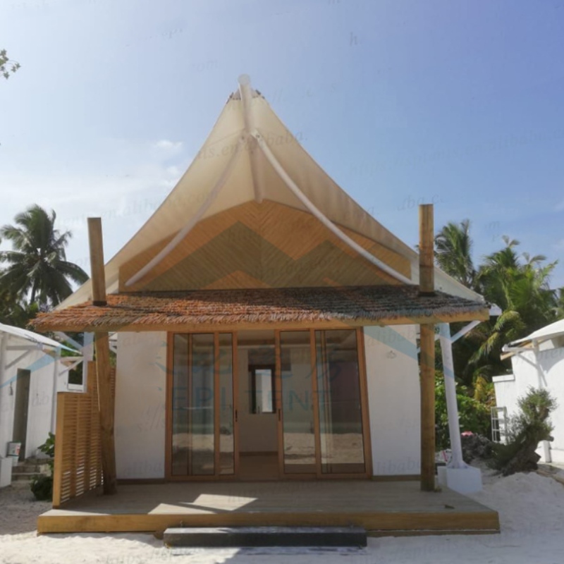 Maldiverne Hotel telte ved kysterne