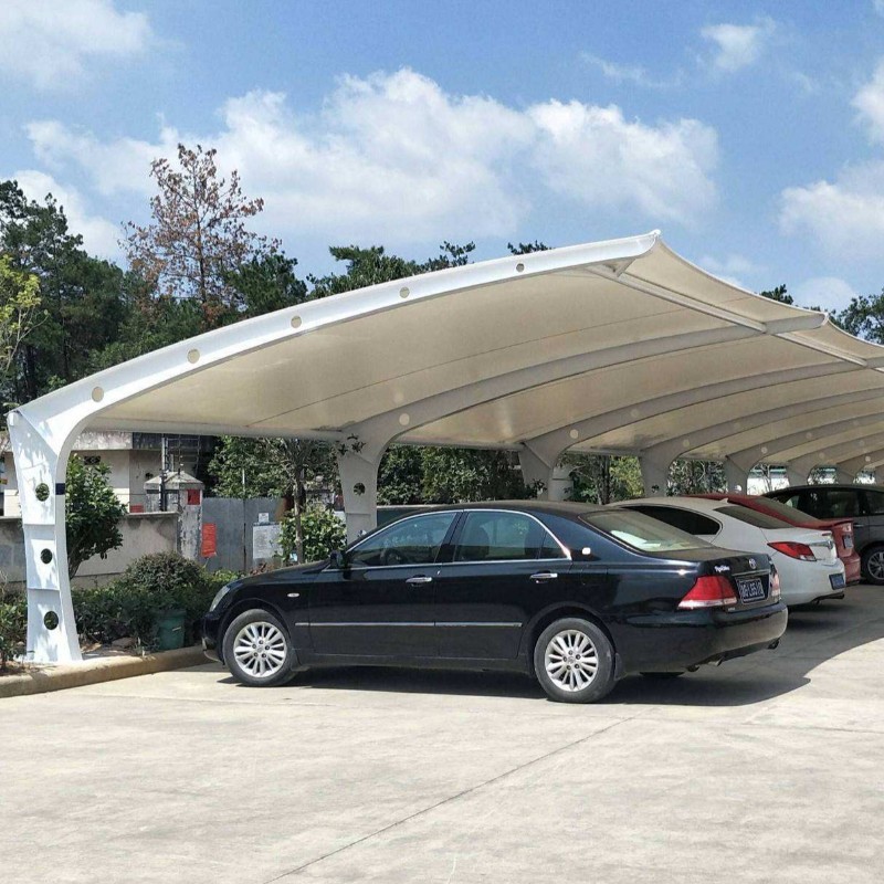 Præfabrikeret stålramme 10 parkeringsplads skygge struktur telt til salg